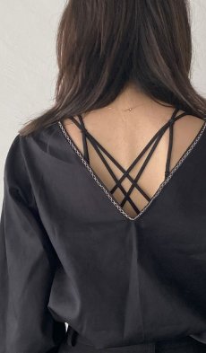 画像24: Desir String Bralette BK | ブラレット・ノンパテッドブラ・レース・パッド用ポケット付き・ブラック | Lilose リローズ【サイズ交換NG】   日本製   (24)