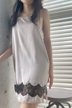 画像13: Cedar Satin Camisole BG | スリップ・キャミソール・ベージュ | Lilose リローズ【サイズ交換NG】   日本製   (13)