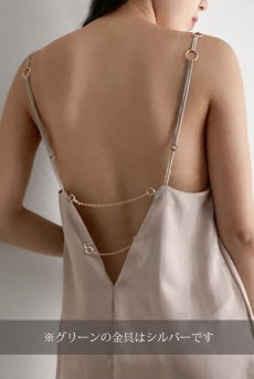 画像6: Cedar Satin Camisole GR  | スリップ・キャミソール・ディープグリーン | Lilose リローズ【サイズ交換NG】   日本製   (6)