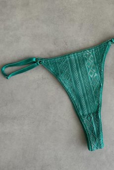 画像17: Valley Lace Thong EG|タンガ・レース・エメラルドグリーン | Lilose リローズ【サイズ交換NG】※メール便対象   日本製   (17)