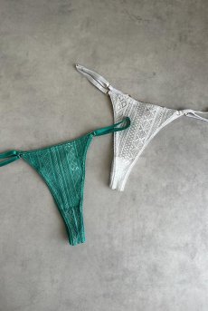 画像9: Valley Lace Thong WH|タンガ・レース・ホワイト | Lilose リローズ【サイズ交換NG】※メール便対象   日本製   (9)