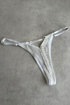 画像11: Valley Lace Thong WH|タンガ・レース・ホワイト | Lilose リローズ【サイズ交換NG】※メール便対象   日本製   (11)