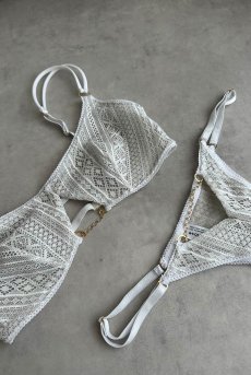 画像13: Valley Lace Thong WH|タンガ・レース・ホワイト | Lilose リローズ【サイズ交換NG】※メール便対象   日本製   (13)