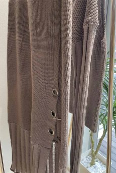 画像12: Gambit Slit Knit Skirt |ロングスカート・ニット・グレージュ | Lilose リローズ【サイズ交換NG】   日本製   (12)