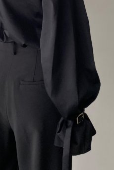 画像17: Desir Front gathers Blouse Basic BK |トップス・ブラウス・ブラック・コットン | Lilose リローズ【サイズ交換NG・クーポン割引対象外】  日本製   (17)