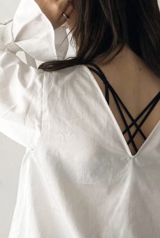 画像11: Desir Front gathers Blouse Basic WH |トップス・ブラウス・ホワイト・コットン | Lilose リローズ【サイズ交換NG・クーポン割引対象外】  日本製   (11)