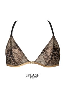 画像3: 在庫限り｜Lace Weekend Set Black High  | ノンワイヤーブラ＆ショーツセット・フロントホック・Tバック・ブラック・クロコダイル柄・ポーチ付き | maimia マイミア【サイズ交換NG・クーポン割引対象外】 日本製・高級ランジェリー   (3)