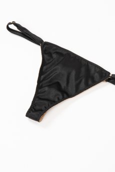 画像14: 在庫限り｜Lace Weekend Set Black High  | ノンワイヤーブラ＆ショーツセット・フロントホック・Tバック・ブラック・クロコダイル柄・ポーチ付き | maimia マイミア【サイズ交換NG・クーポン割引対象外】 日本製・高級ランジェリー   (14)