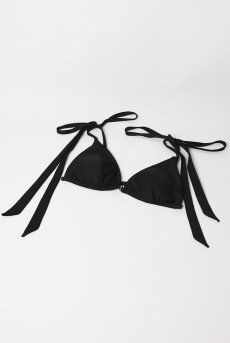 画像12: Bow Cruising Set  | ノンワイヤーブラ＆ショーツセット・スイムウェア兼用２WAY・ブラック・ポーチ付き | maimia マイミア【サイズ交換NG・クーポン割引対象外】 日本製・高級ランジェリー   (12)