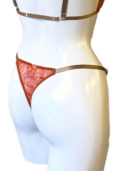 画像13: Candy Weekend Set  ORANGE ADE | ノンワイヤーブラ＆ショーツセット・フロントホック・Tバック・国産ウォッシャブルレース・オレンジ・ポーチ付き | maimia マイミア【サイズ交換NG・クーポン割引対象外】 日本製・高級ランジェリー   (13)