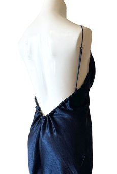 画像5: GARDEN DRESS  | ドレス・カップ付き・ネイビー・バックオープン | maimia マイミア【サイズ交換NG・クーポン割引対象外】 日本製・高級ランジェリー   (5)