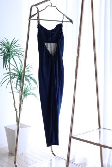 画像10: GARDEN DRESS  | ドレス・カップ付き・ネイビー・バックオープン | maimia マイミア【サイズ交換NG・クーポン割引対象外】 日本製・高級ランジェリー   (10)