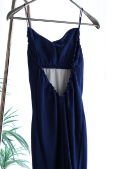 画像11: GARDEN DRESS  | ドレス・カップ付き・ネイビー・バックオープン | maimia マイミア【サイズ交換NG・クーポン割引対象外】 日本製・高級ランジェリー   (11)