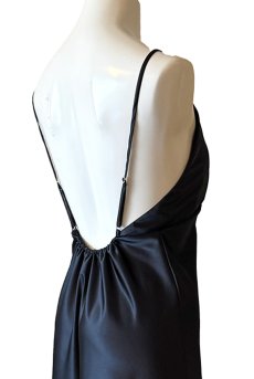 画像5: ARENA DRESS ALFREDO  | ドレス・カップ付き・ネイビー・バックオープン | maimia マイミア【サイズ交換NG・クーポン割引対象外】 日本製・高級ランジェリー   (5)