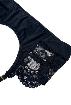画像15: 【先行予約】10％OFF｜M515-SET｜ブラ＆ガーターベルト＆レッグストラップ＆Tバックショーツ4点セット（ワイヤー入り・ヒップサイズ調整可）｜Muse Line｜インポートランジェリー輸入下着・ランジェリー (15)