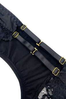 画像17: 【先行予約】10％OFF｜M515-SET｜ブラ＆ガーターベルト＆レッグストラップ＆Tバックショーツ4点セット（ワイヤー入り・ヒップサイズ調整可）｜Muse Line｜インポートランジェリー輸入下着・ランジェリー (17)