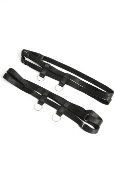 画像20: M523-SET｜オープンブラ＆シースルーパンティ＆チョーカー＆レッグバンド 豪華4点セット（ボンテージ風）｜Muse Line｜インポートランジェリー【即日発送】輸入下着・ランジェリー (20)