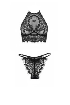 画像8: Freyja set｜ハイネックブラ＆ショーツセット（アイラッシュレース）｜Muse Line｜インポートSexyランジェリー【即日発送・サイズ交換NG・メール便対象】輸入下着・ランジェリー   (8)