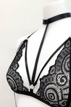 画像17: Aphrodite 3-pcs set｜ブラ＆ガーターベルト＆Tバック3点セット（ノンワイヤー）｜Muse Line｜インポートSexyランジェリー【即日発送・サイズ交換NG・メール便対象】輸入下着・ランジェリー   (17)