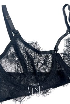 画像10: Luna 3-pcs set｜ブラ＆ガーターベルト＆Tバック＆レッグバンド4点セット（ワイヤー入り・アイラッシュレース）｜Muse Line｜インポートSexyランジェリー【即日発送・サイズ交換NG・メール便対象】輸入下着・ランジェリー   (10)