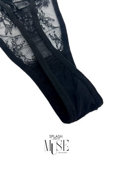 画像15: Luna 3-pcs set｜ブラ＆ガーターベルト＆Tバック＆レッグバンド4点セット（ワイヤー入り・アイラッシュレース）｜Muse Line｜インポートSexyランジェリー【即日発送・サイズ交換NG・メール便対象】輸入下着・ランジェリー   (15)