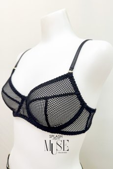 画像19: Selene 3-pcs set｜ブラ＆ガーターベルト付きオープンスカート＆Tバック3点セット（ワイヤー入り・シースルー・フィッシュネット）｜Muse Line｜インポートSexyランジェリー【即日発送・サイズ交換NG・メール便対象】輸入下着・ランジェリー   (19)