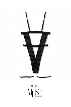 画像2: Bellona body｜ガーターベルト付きテディ（ボディースーツ・シースルー）｜Muse Line｜インポートSexyランジェリー【即日発送・サイズ交換NG・メール便対象】輸入下着・ランジェリー   (2)