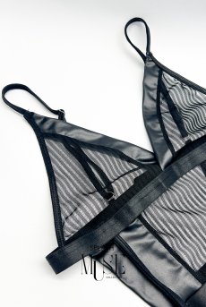 画像9: Bellona body｜ガーターベルト付きテディ（ボディースーツ・シースルー）｜Muse Line｜インポートSexyランジェリー【即日発送・サイズ交換NG・メール便対象】輸入下着・ランジェリー   (9)