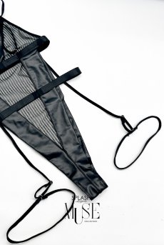 画像10: Bellona body｜ガーターベルト付きテディ（ボディースーツ・シースルー）｜Muse Line｜インポートSexyランジェリー【即日発送・サイズ交換NG・メール便対象】輸入下着・ランジェリー   (10)