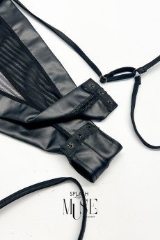 画像11: Bellona body｜ガーターベルト付きテディ（ボディースーツ・シースルー）｜Muse Line｜インポートSexyランジェリー【即日発送・サイズ交換NG・メール便対象】輸入下着・ランジェリー   (11)