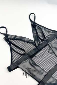 画像12: Bellona body｜ガーターベルト付きテディ（ボディースーツ・シースルー）｜Muse Line｜インポートSexyランジェリー【即日発送・サイズ交換NG・メール便対象】輸入下着・ランジェリー   (12)