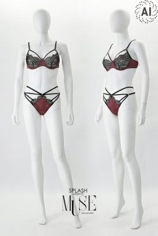 画像15: Tanit set｜ブラ＆Tバックショーツセット（ワイヤー入り）｜Muse Collection｜インポートSexyランジェリー【即日発送・サイズ交換NG・メール便対象】輸入下着・ランジェリー   (15)