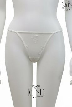 画像15: Charis babydoll｜オープンブラ一体型ベビードール＆Tバックセット（花柄・ホワイト）｜Muse Line｜インポートSexyランジェリー【即日発送・サイズ交換NG・メール便対象】輸入下着・ランジェリー   (15)