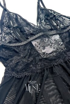 画像10: Diana babydoll｜ガーターベルト付きベビードール＆Tバックセット（ガーターベルト着脱OK）｜Muse Line｜インポートSexyランジェリー【即日発送・サイズ交換NG・メール便対象】輸入下着・ランジェリー   (10)