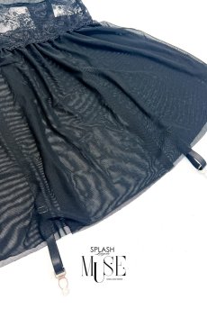 画像11: Diana babydoll｜ガーターベルト付きベビードール＆Tバックセット（ガーターベルト着脱OK）｜Muse Line｜インポートSexyランジェリー【即日発送・サイズ交換NG・メール便対象】輸入下着・ランジェリー   (11)