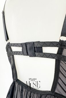 画像19: Diana babydoll｜ガーターベルト付きベビードール＆Tバックセット（ガーターベルト着脱OK）｜Muse Line｜インポートSexyランジェリー【即日発送・サイズ交換NG・メール便対象】輸入下着・ランジェリー   (19)