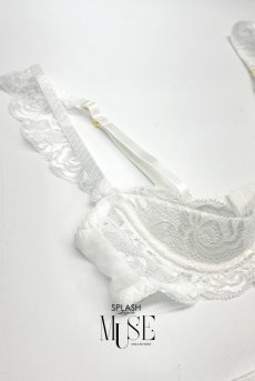 画像8: Eris set｜オープンブラ＆オープンクロッチタンガセット（オープンランジェリー・ホワイト）｜Muse Line｜インポートSexyランジェリー【即日発送・サイズ交換NG・メール便対象】輸入下着・ランジェリー   (8)