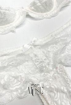 画像9: Eris set｜オープンブラ＆オープンクロッチタンガセット（オープンランジェリー・ホワイト）｜Muse Line｜インポートSexyランジェリー【即日発送・サイズ交換NG・メール便対象】輸入下着・ランジェリー   (9)