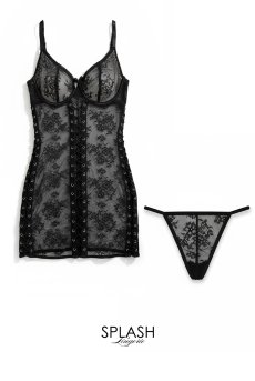 画像16: 【先行予約 10％OFF】Hera babydoll｜ベビードール＆Tバック（花柄レース・ワイヤー入り）｜Muse Line｜インポートSexyランジェリー【即日発送・サイズ交換NG・メール便対象】輸入下着・ランジェリー   (16)