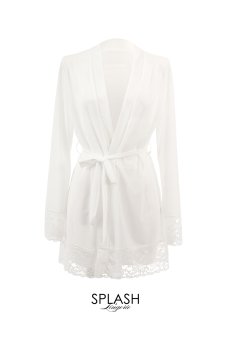 画像15: 【先行予約 10％OFF】Eirene babydoll robe set｜ベビードール＆ガウン＆Tバック（純白レース・3点セット）｜Muse Line｜インポートSexyランジェリー【即日発送・サイズ交換NG・メール便対象】輸入下着・ランジェリー   (15)