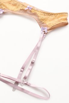 画像18: 【先行予約 10％OFF】Hebe 3pcs set｜シースルーブラ＆ガーターベルト＆Tバック＆レッグバンド（4点セット）｜Muse Line｜インポートSexyランジェリー【即日発送・サイズ交換NG・メール便対象】輸入下着・ランジェリー   (18)