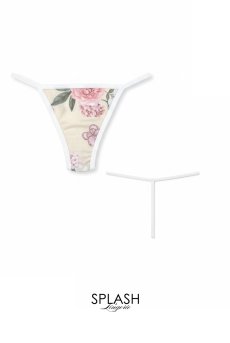 画像20: 【先行予約 10％OFF】Flora babydoll robe set｜ベビードール＆ガウン＆Tバック（クリームイエロー・純白レース・3点セット）｜Muse Line｜インポートSexyランジェリー【即日発送・サイズ交換NG・メール便対象】輸入下着・ランジェリー   (20)