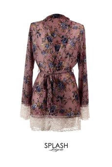 画像19: 【先行予約 10％OFF】Nysa babydoll robe set｜ベビードール＆ガウン＆Tバック（パープル・花柄レース・3点セット）｜Muse Line｜インポートSexyランジェリー【即日発送・サイズ交換NG・メール便対象】輸入下着・ランジェリー   (19)