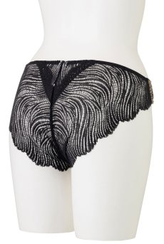 画像10: Kikuka brief 菊華 | ショーツ・ブラック | N bijoux エヌビジュー【サイズ交換NG・クーポン割引対象外・メール便対象】 輸入下着・高級ランジェリー   (10)
