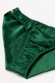 画像14: Chitose brief 千歳 | ショーツ・シルク・エバーグリーン | N bijoux エヌビジュー【サイズ交換NG・クーポン割引対象外・メール便対象】 輸入下着・高級ランジェリー   (14)