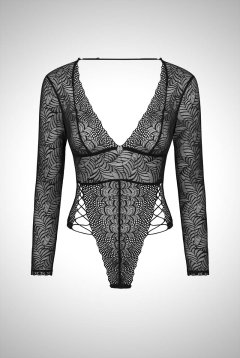 在庫限り｜XSサイズ｜Merlys teddy |テディ・総レース・ワイヤーなし・ブラック | obsessive 高級Sexyランジェリー【即日発送・サイズ交換NG・メール便対象】輸入下着・ランジェリー (再入荷なし)