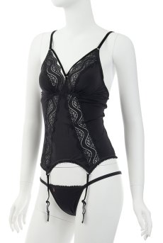 画像9: 在庫限り｜XXLサイズ｜Diyosa corset | ガーターベルト付きコルセット＆Tバックセット   | 高級Sexyランジェリー Obsessive【即日発送・サイズ交換NG】輸入下着・ランジェリー   (9)