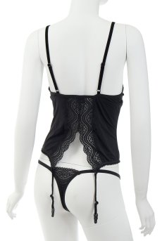 画像10: 在庫限り｜XXLサイズ｜Diyosa corset | ガーターベルト付きコルセット＆Tバックセット   | 高級Sexyランジェリー Obsessive【即日発送・サイズ交換NG】輸入下着・ランジェリー   (10)