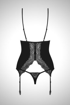 画像2: 在庫限り｜XXLサイズ｜Diyosa corset | ガーターベルト付きコルセット＆Tバックセット   | 高級Sexyランジェリー Obsessive【即日発送・サイズ交換NG】輸入下着・ランジェリー   (2)