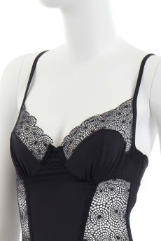 画像12: 在庫限り｜XLサイズ｜Sharlotte corset | ガーターベルト付きソフトコルセット＆Tバック2点セット・ファスナー付き・ブラック・タンガ   | 高級Sexyランジェリー Obsessive【即日発送・サイズ交換NG・メール便対象】輸入下着・ランジェリー  (再入荷なし) (12)